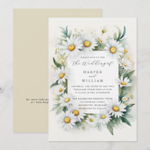 Hochzeit von Aquarellfarben Einladung