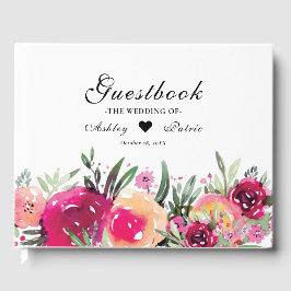 Hochzeit von Aquarellpinsel Gästebuch