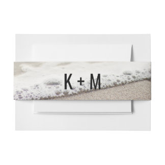 Hochzeit von Beach Waves Einladungsbanderole