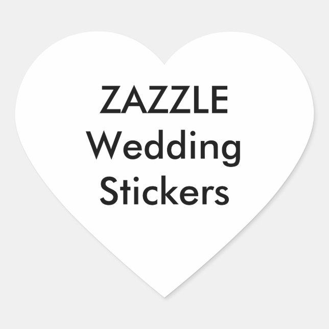 Hochzeit von benutzerdefinierten Stickers HERZ MAT (Vorderseite)