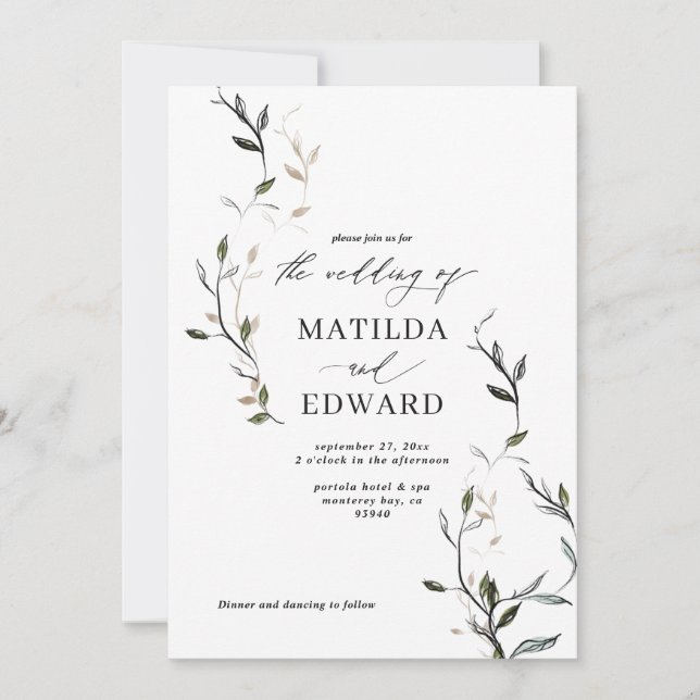 Hochzeit von Blattblättern (Vorderseite)