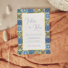 Hochzeit von Blauem Mittelmeer Einladung