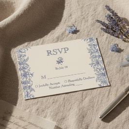 Hochzeit von Blumen RSVP Karte