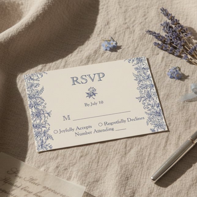 Hochzeit von Blumen RSVP Karte (Von Creator hochgeladen)