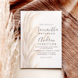 Hochzeit von Boho Einladung<br><div class="desc">Boho Sommerpampas Gras Aquarell Hochzeit mit eleganten braunen ,  beige Elfenbeintypografie,  Aquarell und minimalistischem Hintergrund.</div>