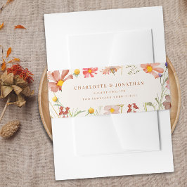 Hochzeit von Boho Floral Einladungsbanderole