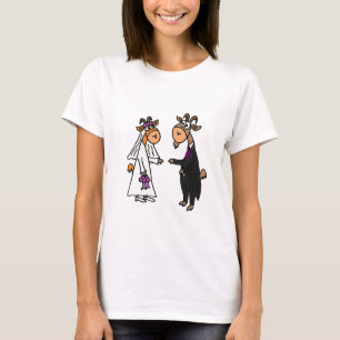 Hochzeit von Braut und Gräuelziege T-Shirt