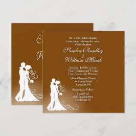 Hochzeit von Braut und Groom Chocolate Einladung