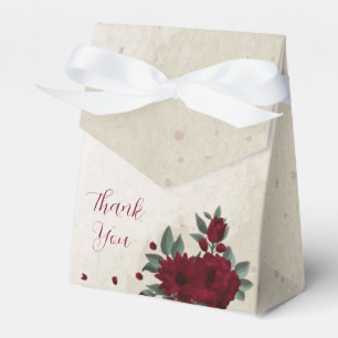 Hochzeit von Burgund Blume Geschenkschachtel