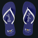 Hochzeit von Flip Flops für Brautparty, Beach Brid<br><div class="desc">Flip Flops für Ihre gesamte Hochzeitsfeier und Gäste für Ihre Hochzeit oder Bachelorette Wochenende. Mit Gold Heart.</div>
