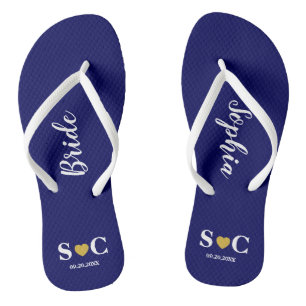 Hochzeit von Flip Flops für Brautparty, Beach Brid