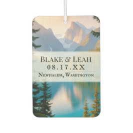 Hochzeit von Foto und Date Air Freshener Autolufterfrischer