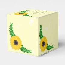 Hochzeit von gelbfarbenen Sonnenblumen