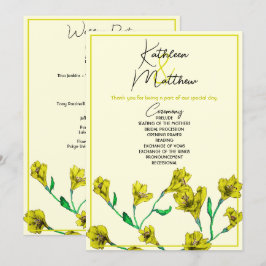 Hochzeit von Gelbflora Programm