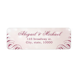 Hochzeit von Glam burgundy Kalligraphie