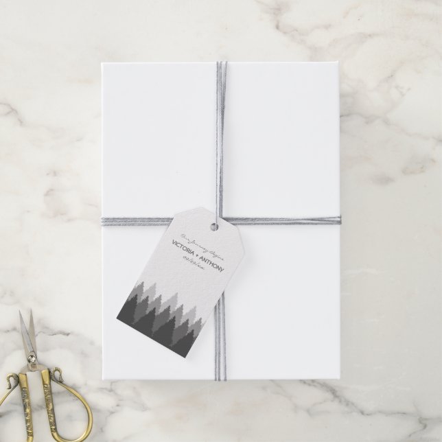 Hochzeit von Grauwald Geschenkanhänger (Mit Garn)