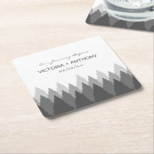 Hochzeit von Grauwald Rechteckiger Pappuntersetzer
