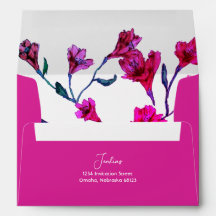 Hochzeit von hellrosa, floralfarbenem Wasser