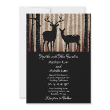 Hochzeit von Hirsch und Aspen-Bäumen