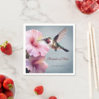Hochzeit von Hummingvogel und Hibiskus | Blau