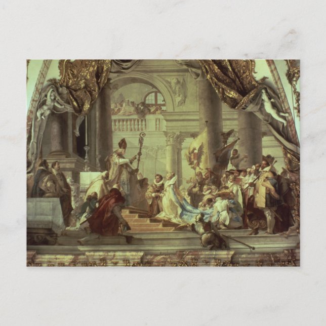 Hochzeit von Kaiser Frederick Barbarossa Postkarte (Vorderseite)