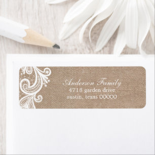 Hochzeit von Lace und Burlap