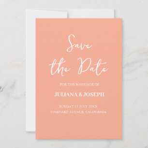 Hochzeit von lässigen Skriptpten Save The Date