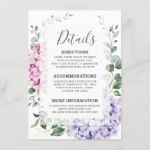 Hochzeit von leichten Blaupinkfarbenen Hydrangeas 