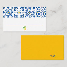 Hochzeit von Lemon Platzkarte