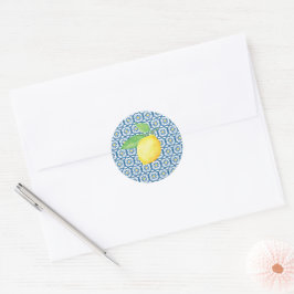 Hochzeit von Lemon Runder Aufkleber