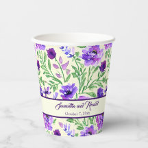 Hochzeit von lila und grünen Blumen