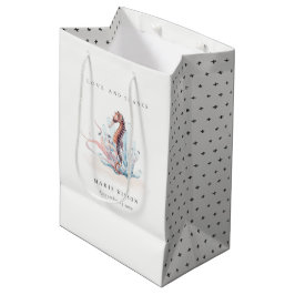 Hochzeit von Meeresalgen mit Unterwasser-Seepferd Mittlere Geschenktüte