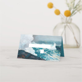 Hochzeit von Monogram, Wasserfarbe Platzkarte