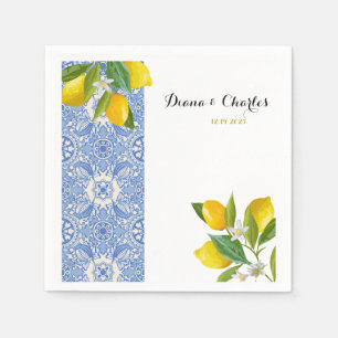 Hochzeit von Napkins italienische Fliesen mit Lemo Serviette
