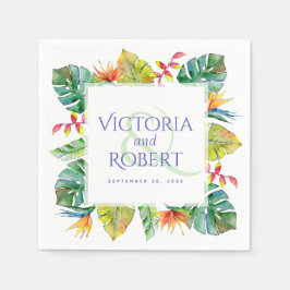 Hochzeit von Napkins | Tropenfarben Serviette