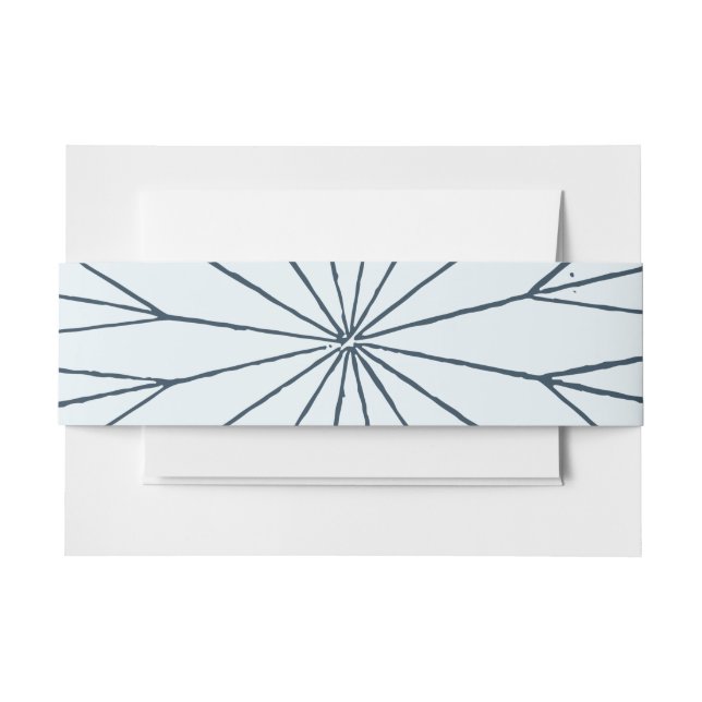 Hochzeit von Nautical Compass Rose Seaside Einladungsbanderole (Vorderseite Beispiel)