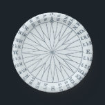 Hochzeit von Nautical Compass Rose Seaside Pappteller<br><div class="desc">Nautical Compass Rose Seaside Wedpaper Teller</div>