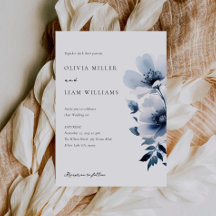 Hochzeit von Navy Blue Floral