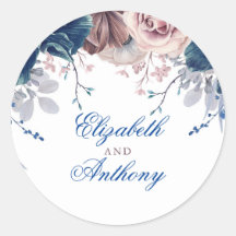 Hochzeit von Navy Blue und Mauve Floral