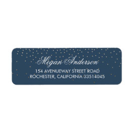Hochzeit von Navy-Gold-Glitzer