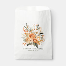 Hochzeit von Pfirsich und Grüner Flora