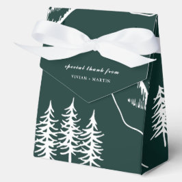 Hochzeit von Pinienbäumen im Freien Geschenkschachtel