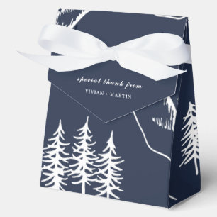 Hochzeit von Pinienbäumen im Freien Geschenkschachtel