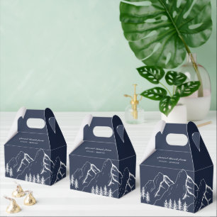 Hochzeit von Pinienbäumen im Freien Geschenkschachtel