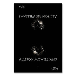 Hochzeit von Platzkarten-Fisch-Symbol-Blume mit He Tischnummer