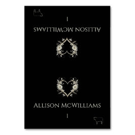 Hochzeit von Platzkarten-Fleisch-Symbol-Blume Tischnummer