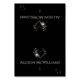 Hochzeit von Platzkarten-Fleisch-Symbol-Blume Tischnummer