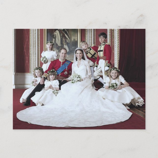 Hochzeit von Prinz William und Catherine Middleton Postkarte (Vorderseite)