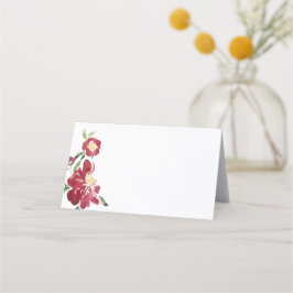 Hochzeit von Red Peonies Platzkarte