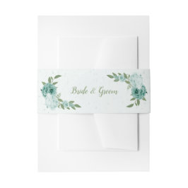 Hochzeit von romantischen Blumen Einladungsbanderole